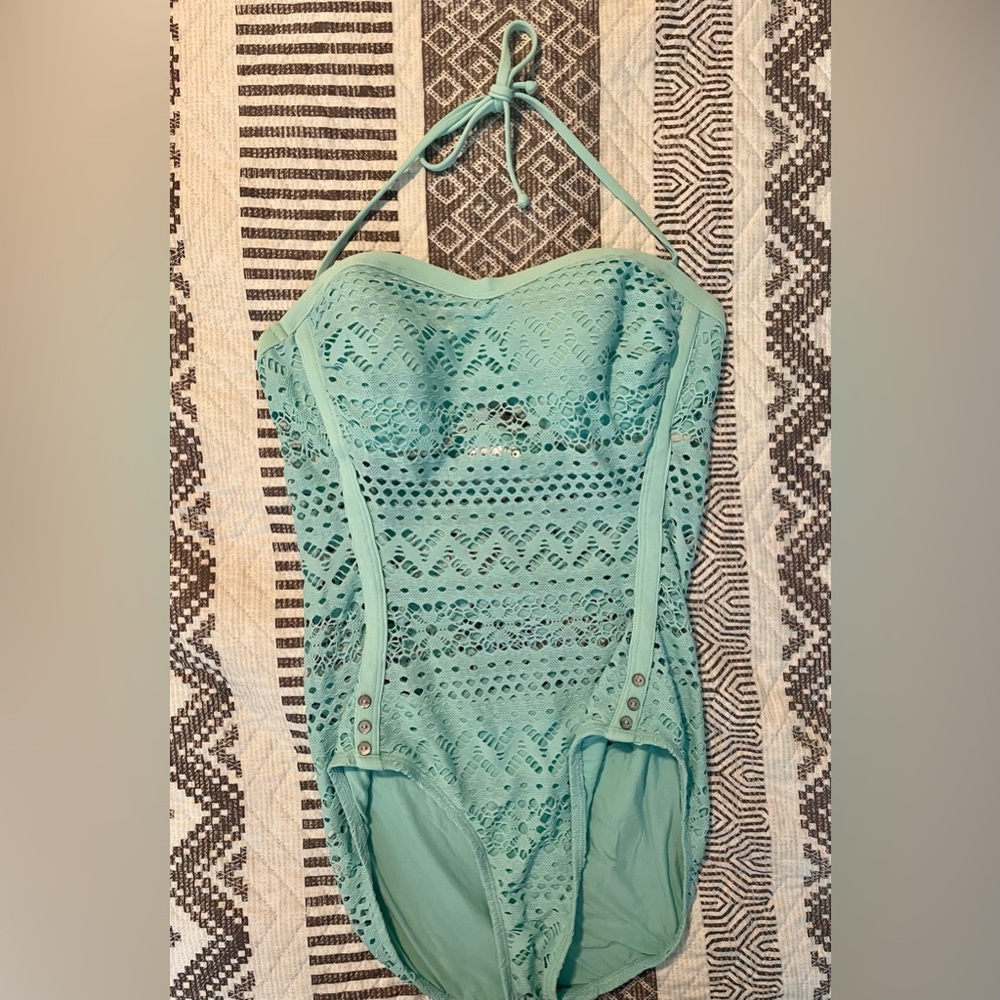 Robin Piccone one piece swimsuit in teal. Size 12.